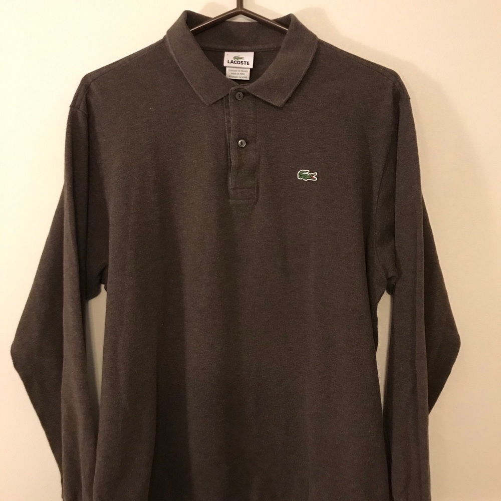 LACOSTE MEN'S LONGSLEEVE POLO
